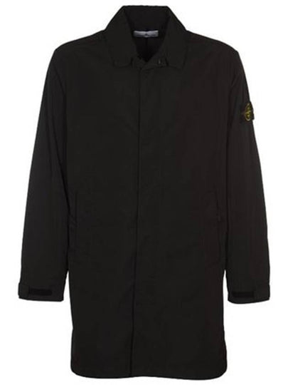 Micro Twill Compass Badge Trench Coat Black - STONE ISLAND - BALAAN 2