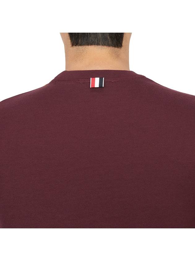 4 Bar Loopback Jersey Sweatshirt Red - THOM BROWNE - BALAAN 7