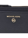 Small Pebbled Leather Card Wallet Black - MICHAEL KORS - BALAAN 7