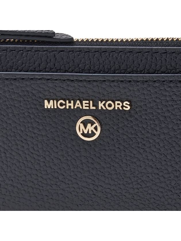 Small Pebbled Leather Card Wallet Black - MICHAEL KORS - BALAAN 7