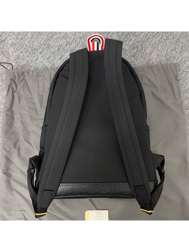 Logo Applique Backpack Black - THOM BROWNE - BALAAN 5