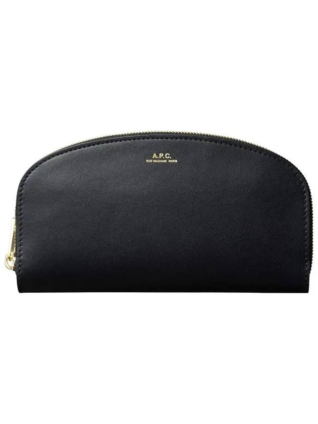 Demi Rune gold logo zipper long wallet black - A.P.C. - BALAAN.