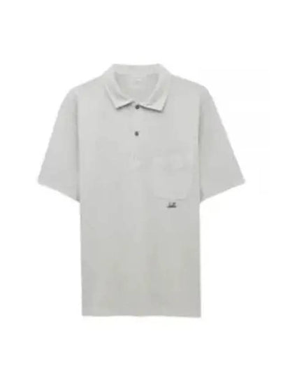 Pocket Polo Shirt Grey - CP COMPANY - BALAAN 2