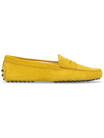 Gomino Suede Driving Shoes Yellow - TOD'S - BALAAN 1