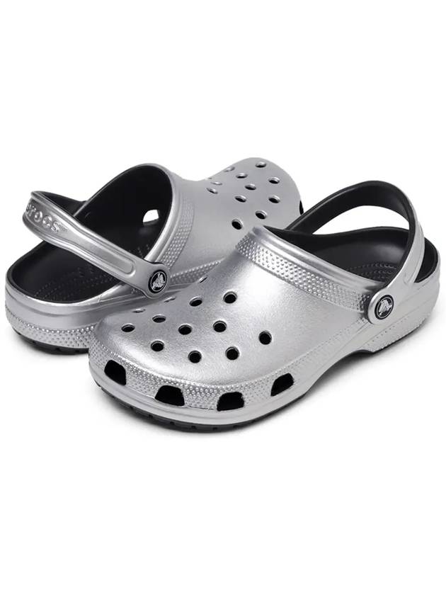 Classic Clog Sandals Silver - CROCS - BALAAN 6