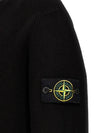 Wappen Patch Crew Neck Knit Top Black - STONE ISLAND - BALAAN 5