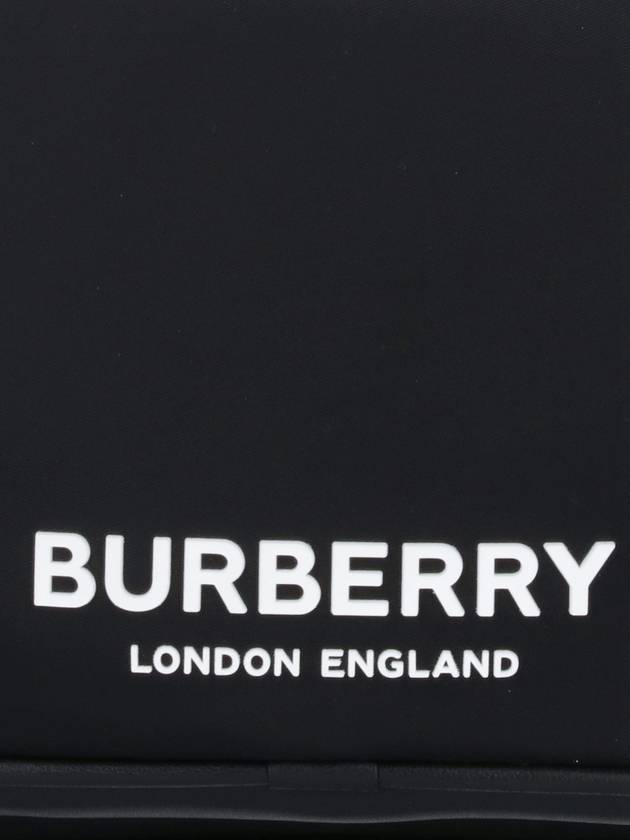 Logo Print Nylon Crossbody Bag Black - BURBERRY - BALAAN 5