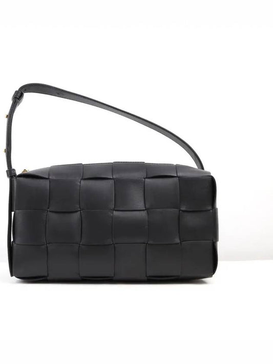 Brick Cassette Intrecciato Shoulder Bag Black - BOTTEGA VENETA - BALAAN 2