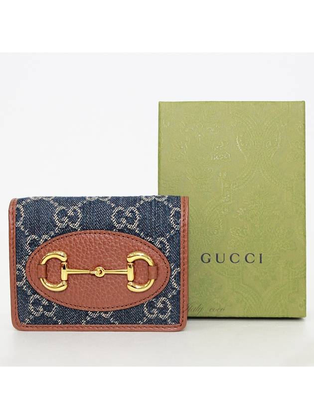 Women's Horsebit 1955 Card Case Wallet 6218872 KQGG 8375 - GUCCI - BALAAN 1