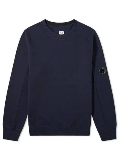 Diagonal Raised Fleece Sweatshirt Navy - CP COMPANY - BALAAN 2