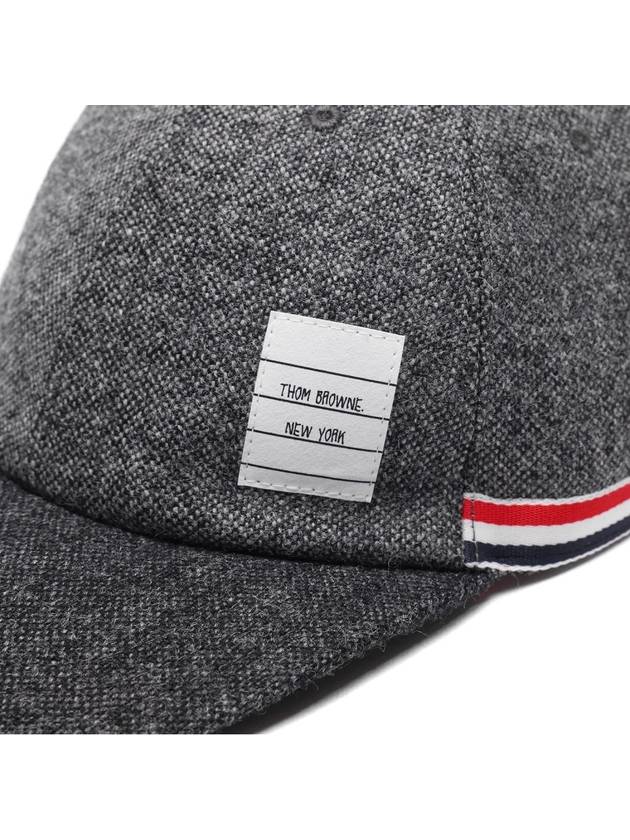 Striped Wool Ball Cap Grey - THOM BROWNE - BALAAN 6