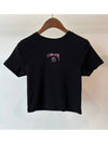 AU Australia 8BALL BABY Slim Fit Crop T Shirt ST1M0252 Black WOMENS - STUSSY - BALAAN 6