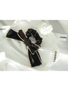 Logo Ribbon Silk Scrunch Hairband Black - CHANEL - BALAAN 10