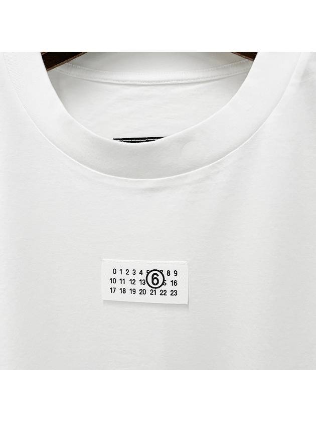 Ribbed Neck Short Sleeve T-Shirt White - MAISON MARGIELA - BALAAN 5