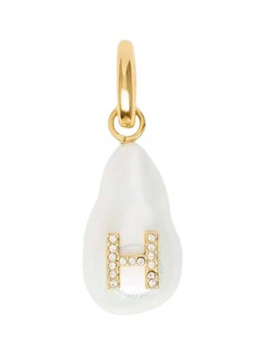 Burberry Ladies Crystal Embellished Resin Pearl H Charm - BURBERRY - BALAAN 1