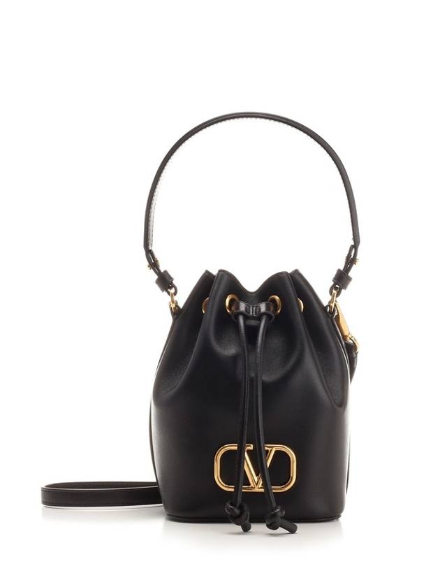 V Logo Bucket Bag Black - VALENTINO - BALAAN 2