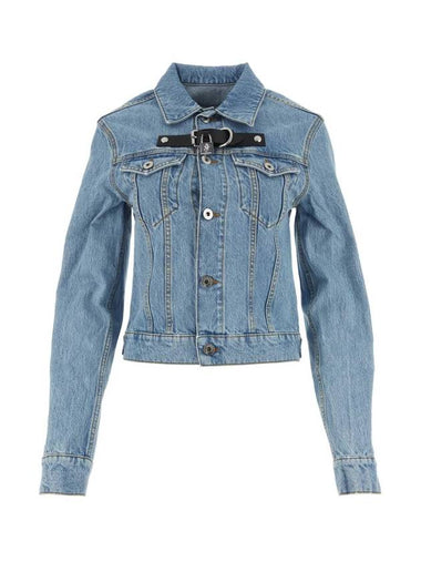 Padlock Strap Trucker Denim Jacket Blue - JW ANDERSON - BALAAN 1