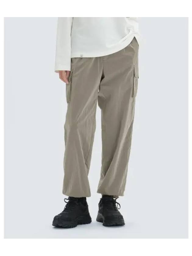 Bright Cargo Jogger Pants S24FUFPT70 Tan Gray - SNOW PEAK - BALAAN 1