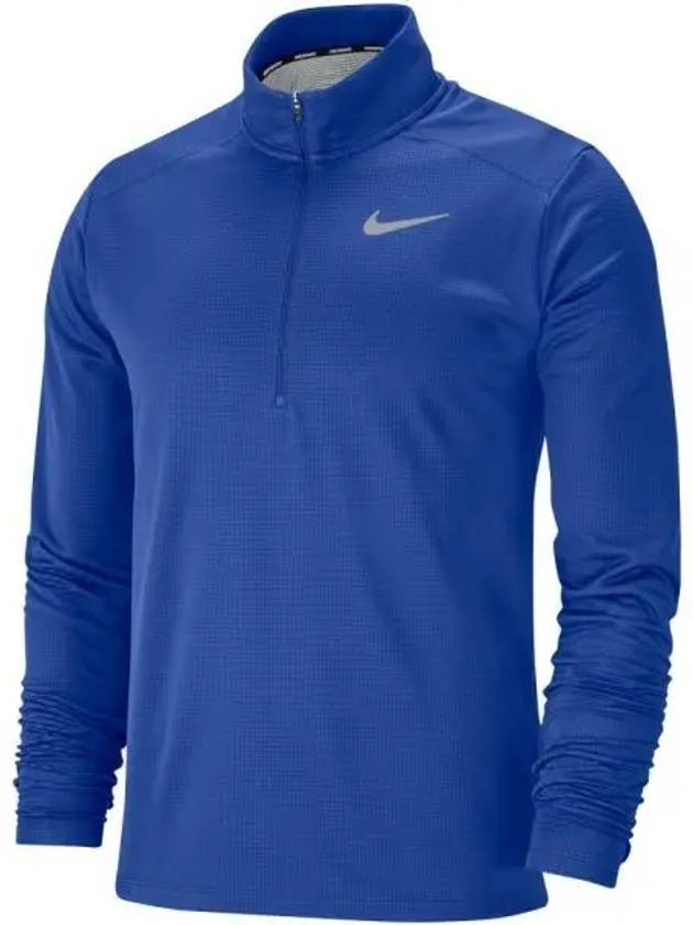 Pacer Dry Fit Half Zip Long Sleeve T-shirt Blue - NIKE - BALAAN 2