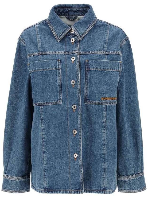 23 fw Benzene Denim Overshirt 8073159 A3322 B0230466269 - BURBERRY - BALAAN 2