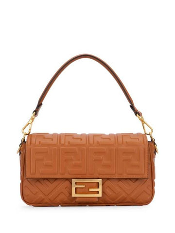 Nappa Leather Shoulder Bag Brown - FENDI - BALAAN 1