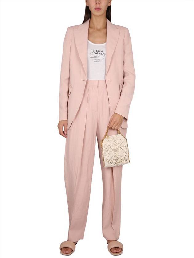 Women's Pleated Wide Pants Pink - STELLA MCCARTNEY - BALAAN 3