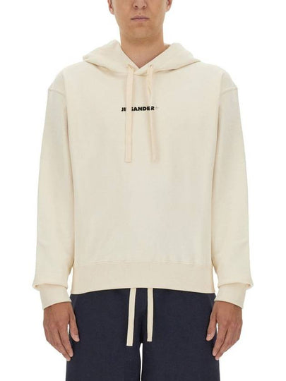 Plus Logo Hoodie Beige - JIL SANDER - BALAAN 2