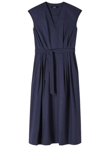 Willow Long Dress Dark Navy Blue - A.P.C. - BALAAN 1