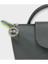 Le Pliage Green Handle Pouch Bag Graphite - LONGCHAMP - BALAAN 6