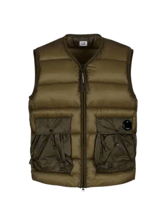 Lens Detail Zip-Up Quilted Vest Green - CP COMPANY - BALAAN 2