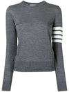 4-Bar Merino Jumper Wool Knit Top Grey - THOM BROWNE - BALAAN 2