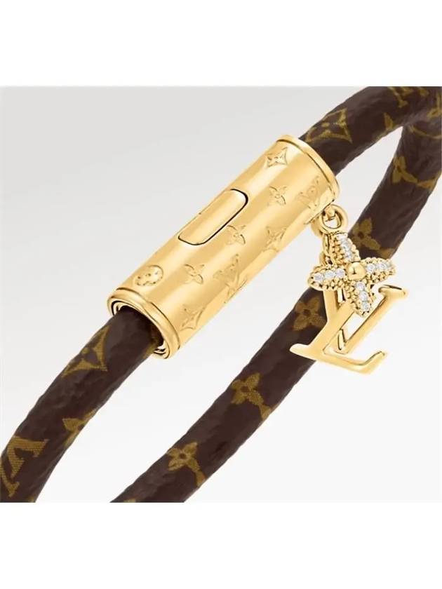 LV Push Bracelet Monogram Canvas Gold M1035F M1035E - LOUIS VUITTON - BALAAN 2