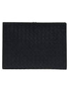 Intrecciato Zipper Around Clutch Bag Dark Navy - BOTTEGA VENETA - BALAAN 1