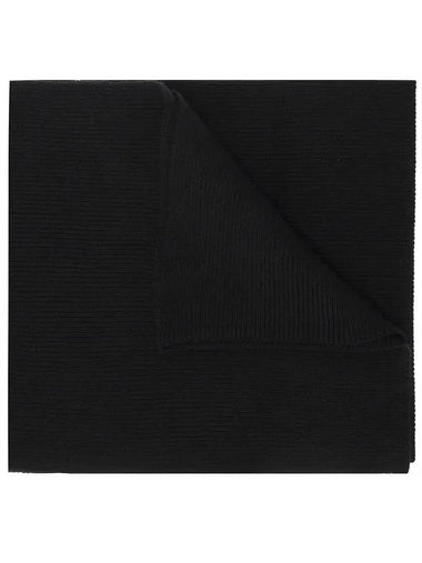 K Coder Ribbed Wool Blend Scarf Black - DIESEL - BALAAN 1