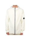 Men's Cotton Mixed Zip-Up Hoodie White - CP COMPANY - BALAAN 1