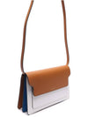 Color Block Saffiano Trunk Cross Bag Brown - MARNI - BALAAN 4