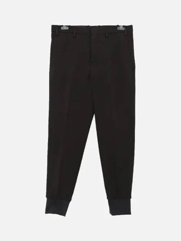 Slim low rise ribbed cuff men s pants PBPA78S T029 01 1044446 - NEIL BARRETT - BALAAN 1