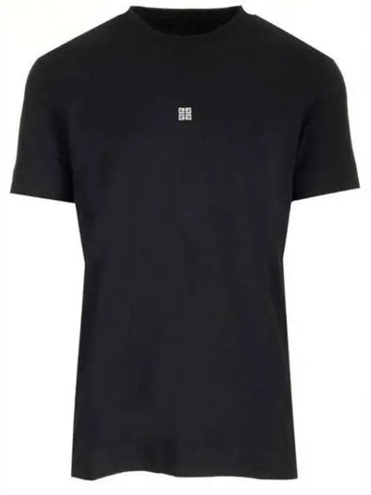 4G Logo Cotton Short Sleeve T-shirt Black - GIVENCHY - BALAAN 2