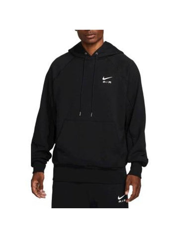 Air French Terry Pullover Hoodie Black - NIKE - BALAAN 1