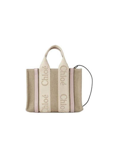 Woody Logo Small Tote Bag Wild Grey - CHLOE - BALAAN 1