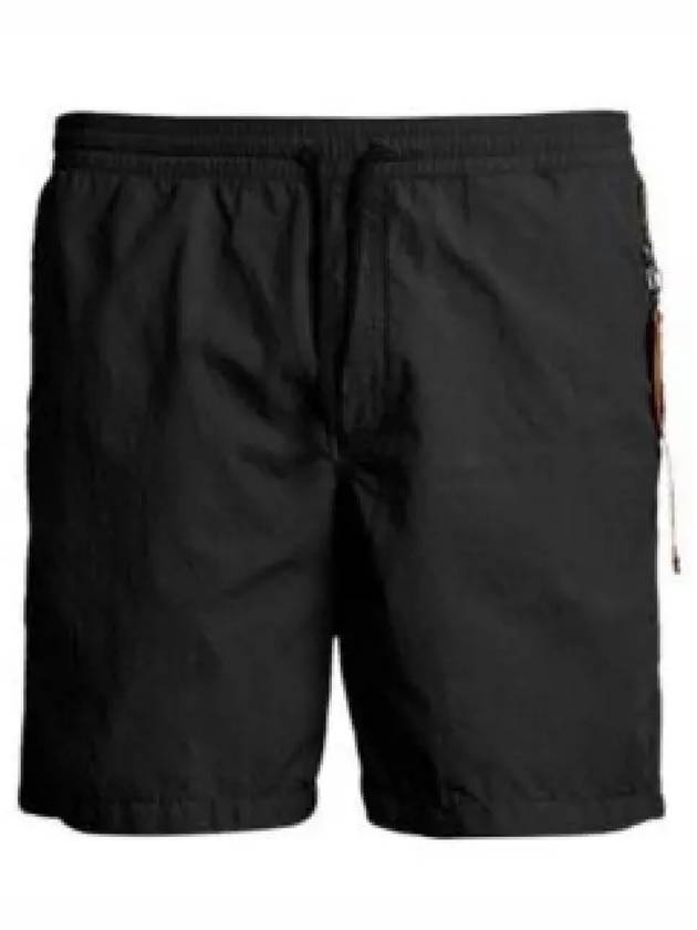 Mitch Embossed Logo Swim Shorts  Black - PARAJUMPERS - BALAAN 2