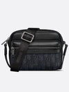 Mini Rider 2 0 Zipper Messenger Bag Black Oblique Jacquard and Grained Calfskin 2ESWS034YKS H03E - DIOR - BALAAN 2