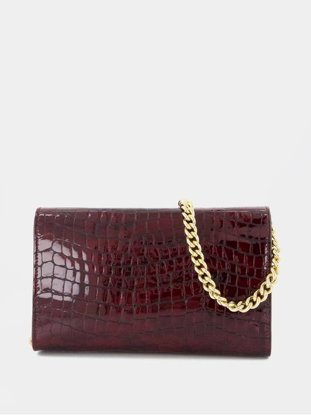 Elly Small Clutch - ANINE BING - Leather - Burgundy - ANINE BING - BALAAN 3