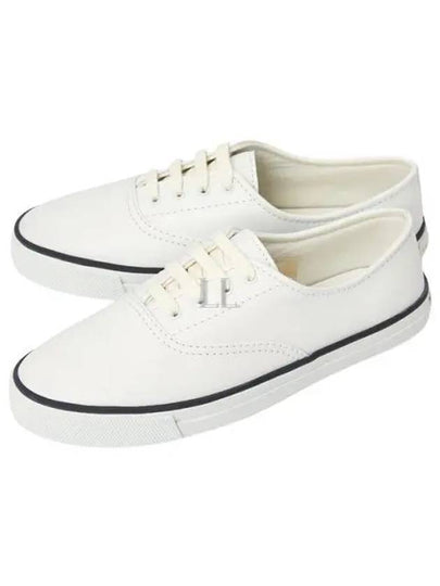 Tandem Leather Low Top Sneakers White - SAINT LAURENT - BALAAN 2