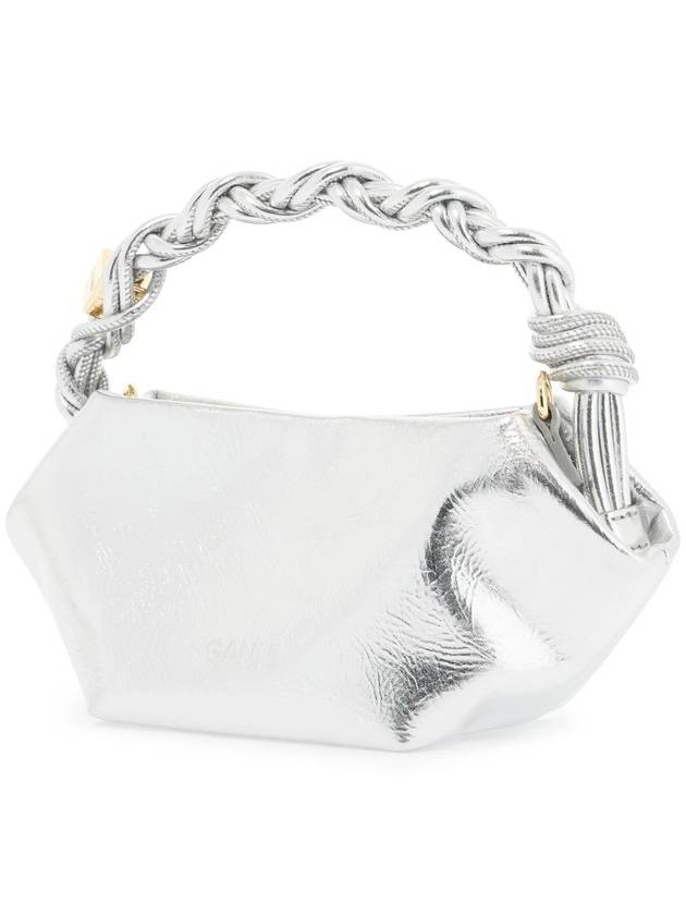 Bou Mini Tote Bag Silver - GANNI - BALAAN 3