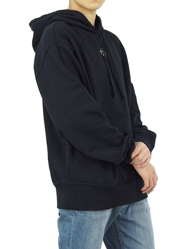 S Macs Logo Hoodie Black - DIESEL - BALAAN 5