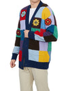 Patchwork V-Neck Cardigan - MONCLER - BALAAN 6