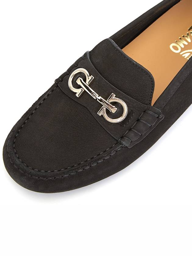 Gancini Driving Shoes Black - SALVATORE FERRAGAMO - BALAAN 8