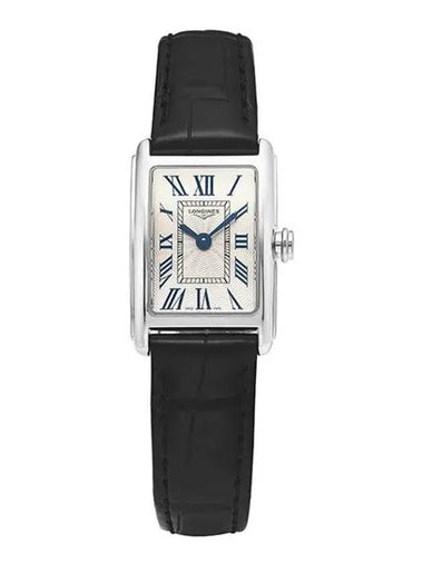 Women's DolceVita Leather Watch Black - LONGINES - BALAAN 1