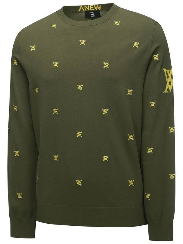 MEN MONOGRAM LOGO POINT PULLOVER SWEATER - ANEWGOLF - BALAAN 2